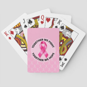 Breast Cancer Awareness Pink Ribbon Playing Cards