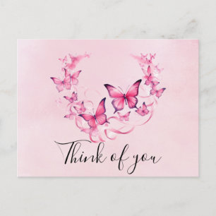 Breast Cancer Awareness Pink Ribbon Postcard