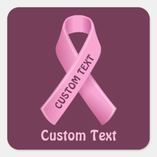 Breast Cancer Awareness Pink Ribbon Sticker