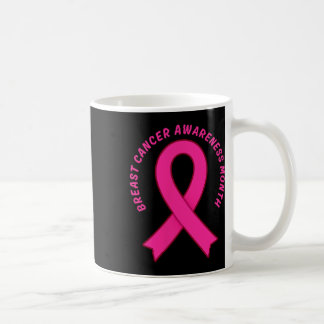 Breast Cancer Awareness Pink Ribbon Support Squad Coffee Mug