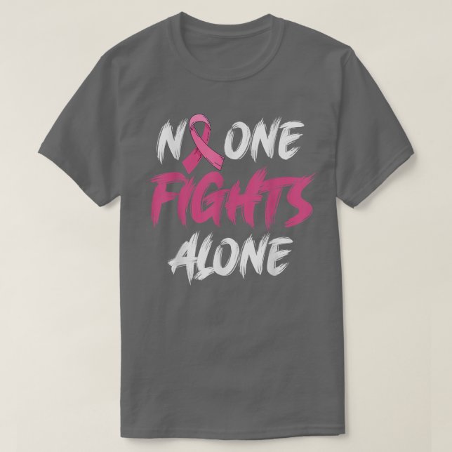 Breast Cancer Awareness Pink Ribbon  T-Shirt (Design Front)