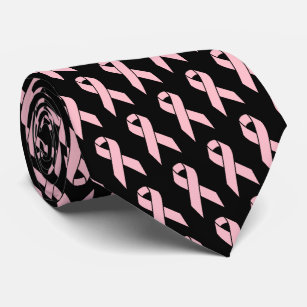 Breast Cancer Awareness Pink Ribbon Tie