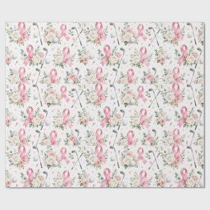 Breast Cancer Awareness Pink Ribbon Wrapping Paper