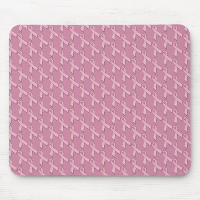 Breast Cancer Awareness Pink Ribbons Mouse Pad (Front)