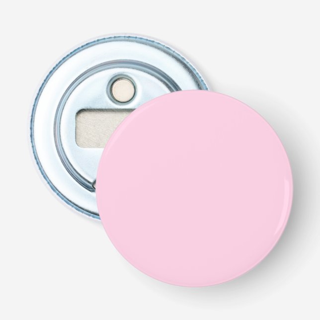 Breast cancer awareness pink solid colour cute bottle opener (Front)