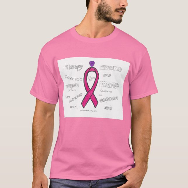 Breast Cancer Awareness Pink T-Shirt (Front)