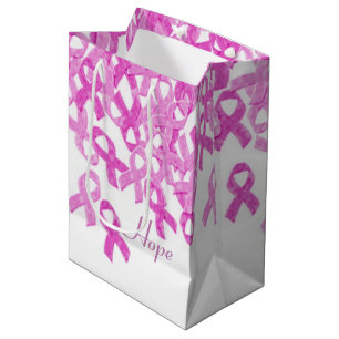 Breast Cancer Awareness Pink Velvet Ribbon Bag 2