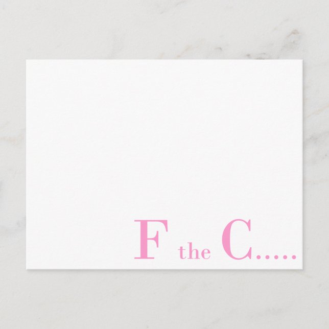 Breast Cancer Awareness Postcard (Front)