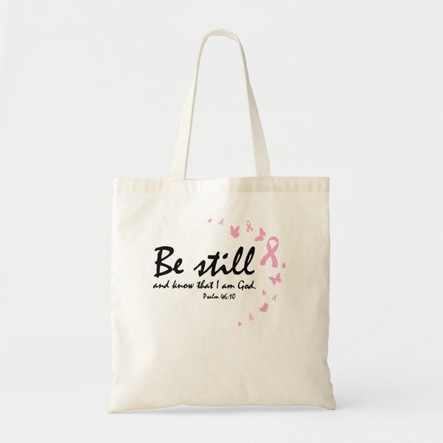 Breast Cancer Awareness Religious Christian Gifts  Tote Bag (Front)