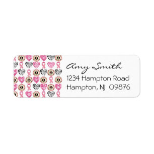 Breast Cancer Awareness Return Address Label