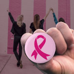 Breast Cancer Awareness Ribbon  3 Cm Round Badge<br><div class="desc">The pink ribbon has become the universal symbol of breast cancer,  raising awareness,  support and bringing together women in solidarity.</div>