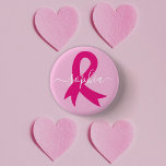 Breast Cancer Awareness Ribbon Custom Text or Name<br><div class="desc">The pink ribbon has become the universal symbol of breast cancer,  raising awareness,  support and bringing together women in solidarity.</div>