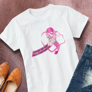 Breast Cancer Awareness Ribbon Heart TShirt