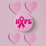 Breast Cancer Awareness Ribbon Hope 3 Cm Round Badge<br><div class="desc">The pink ribbon has become the universal symbol of breast cancer,  raising awareness,  support and bringing together women in solidarity.</div>