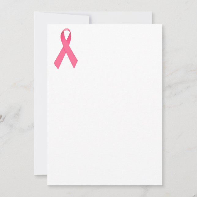Breast Cancer Awareness Ribbon Invitation (Front)