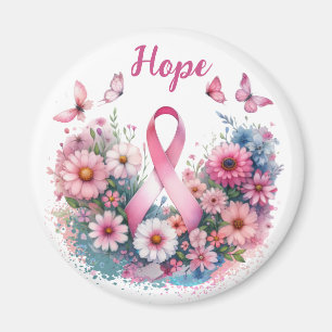 Breast Cancer Awareness Ribbon Magnet