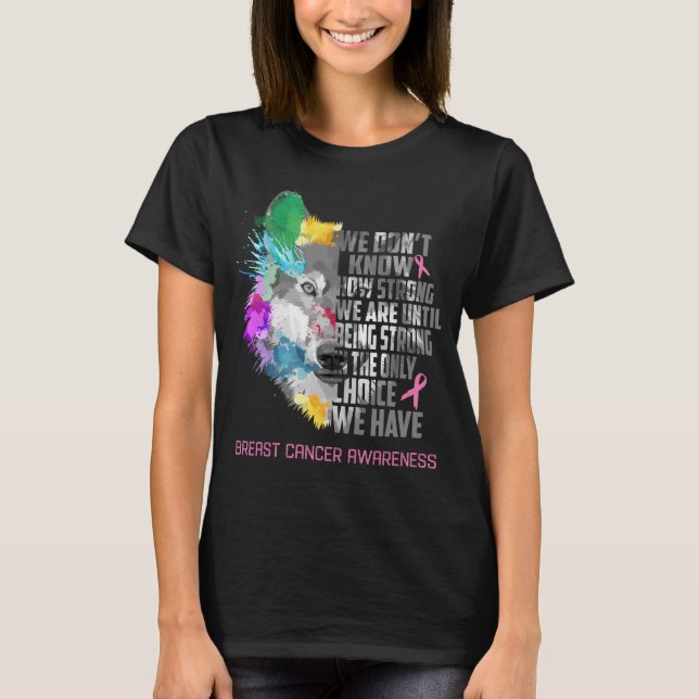 Breast Cancer Awareness Ribbon Support Gifts T-Shirt (Front)