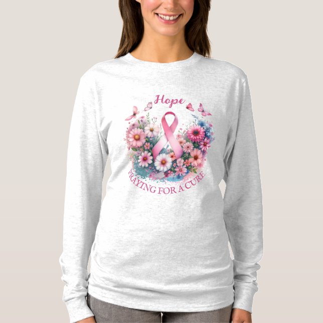 Breast Cancer Awareness Ribbon T-Shirt (Front)