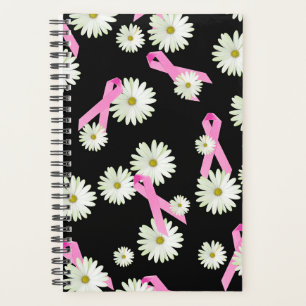 Breast Cancer Awareness Ribbons and Daisies Planner