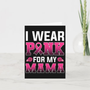 Breast Cancer Awareness Shirt For Women Pink Ribbo Card