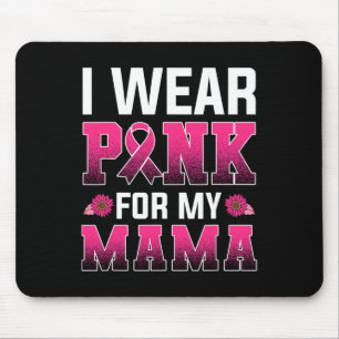 Breast Cancer Awareness Shirt For Women Pink Ribbo Mouse Pad