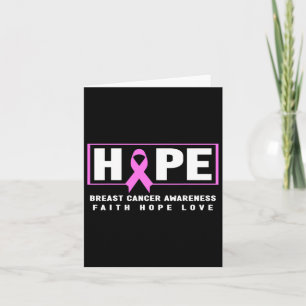 Breast Cancer Awareness Shirt - Hope Breast Cancer Card