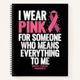 Breast Cancer Awareness Shirts for Family Breast C Notebook