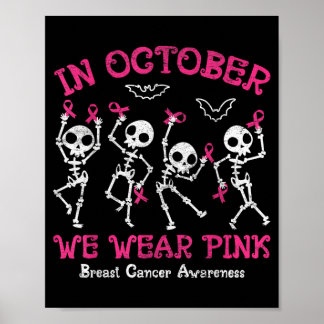 Breast Cancer Awareness Skeleton 1 Poster