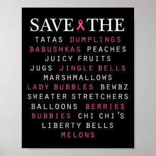 Breast Cancer Awareness Slang Terms  Poster
