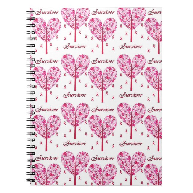 Breast Cancer Awareness Spiral Notebook (Front)