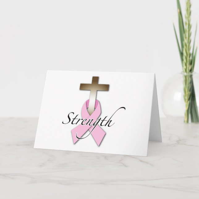 breast Cancer awareness strength Card (Front)