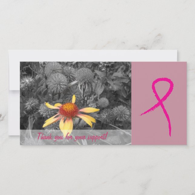 Breast Cancer Awareness Support 3 Photo Card (Front)