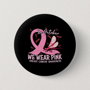 Breast Cancer Awareness Support In October We Wear 6 Cm Round Badge
