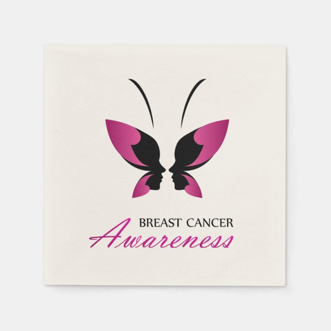Breast cancer awareness support napkin (Front)
