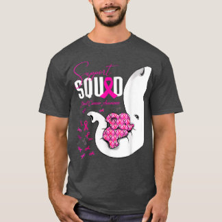 Breast Cancer Awareness Support Squad Elephant  31 T-Shirt