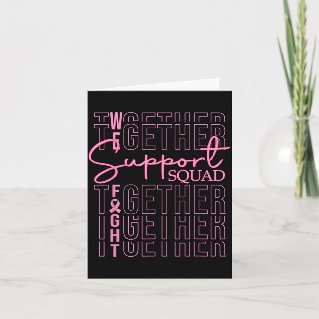 Breast Cancer Awareness Support Squad Fight Card (Front)