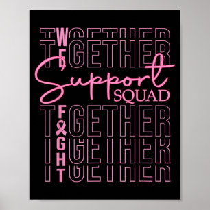 Breast Cancer Awareness Support Squad Fight Poster