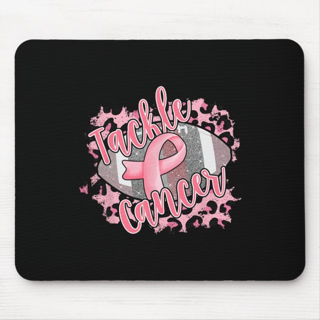 Breast Cancer Awareness Support Squad Tackle Cance Mouse Pad (Front)