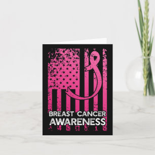 Breast Cancer Awareness Support Us Survivor Warrio Card