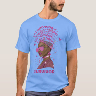 Breast Cancer Awareness Survivor Black Melanin Afr T-Shirt