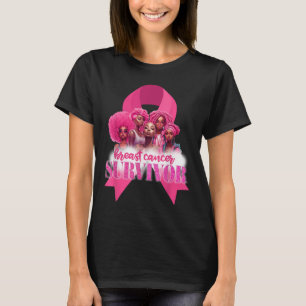 Breast Cancer Awareness Survivor Black Women Melan T-Shirt