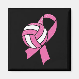 Breast Cancer Awareness Survivor Fighter Volleyll  Magnet