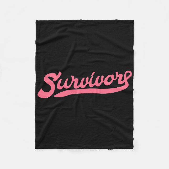 Breast Cancer Awareness Survivor  Fleece Blanket (Front)