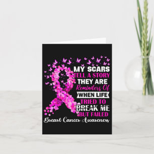 Breast Cancer Awareness Survivor My Scar Tell Stor Card