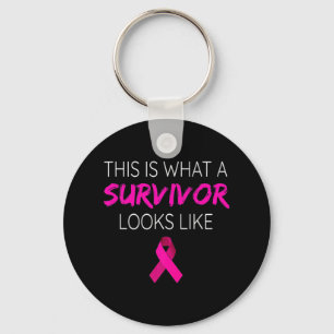 Breast Cancer Awareness Survivor-Pink Ribbon Gifts Key Ring