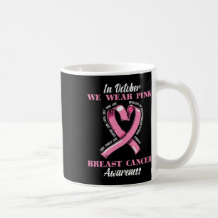 Breast Cancer Awareness Survivor Pink Ribbon Warri Coffee Mug