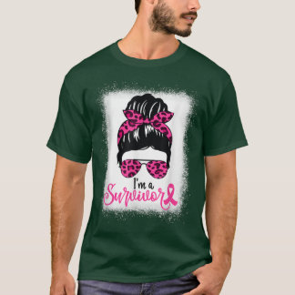 Breast Cancer Awareness Survivor Women Leopard Pri T-Shirt