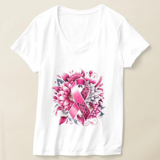 Breast Cancer Awareness T-Shirt  (Laydown)