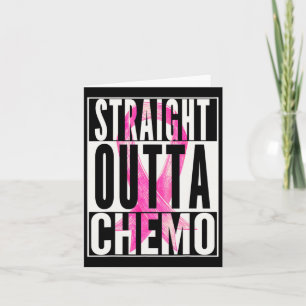 Breast Cancer Awareness T Shirt Straight Outta Che Card