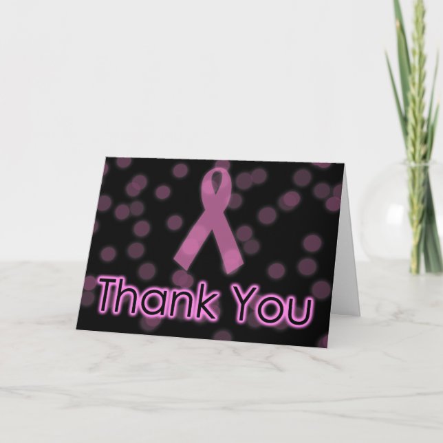 Breast Cancer Awareness Thank You Card (Front)